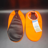 i Watershoes Aqua Shoes - Single Lycra Elastic Upper, Non-Slip Composite Sole & Lightweight Comfort Water Socks for Beach, Swimming, Snorkeling & Yoga; Ideal for Active Men, Women & Water Sports Enthusiasts; Orange, Size US 8