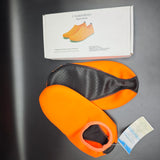 i Watershoes Aqua Shoes - Single Lycra Elastic Upper, Non-Slip Composite Sole & Lightweight Comfort Water Socks for Beach, Swimming, Snorkeling & Yoga; Ideal for Active Men, Women & Water Sports Enthusiasts; Orange, Size US 8