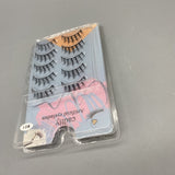 cadlly Artificial Eyelashes - 5 Pairs Pack, One-Piece Design, 8-10mm Length, Soft and Lightweight, Comfortable to Wear
