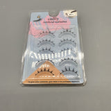 cadlly Artificial Eyelashes - 5 Pairs Pack, One-Piece Design, 8-10mm Length, Soft and Lightweight, Comfortable to Wear
