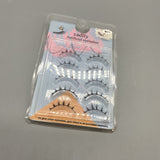 cadlly Artificial Eyelashes - 5 Pairs Pack, One-Piece Design, 8-10mm Length, Soft and Lightweight, Comfortable to Wear