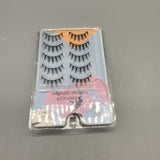 XIBIGEYE Artificial Eyelashes - 5 Pairs, Natural Look, Comfortable Fit, Segment Design, Easy Application