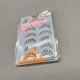 cadlly Artificial Eyelashes - 5 Pairs Pack, One-Piece Design, 8-10mm Length, Soft and Lightweight, Comfortable to Wear