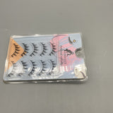 XIBIGEYE Artificial Eyelashes - 5 Pairs, Natural Look, Comfortable Fit, Segment Design, Easy Application