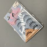 XIBIGEYE Artificial Eyelashes - 5 Pairs, Natural Look, Comfortable Fit, Segment Design, Easy Application