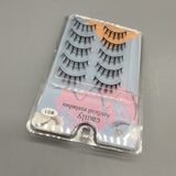 cadlly Artificial Eyelashes - 5 Pairs Pack, One-Piece Design, 8-10mm Length, Soft and Lightweight, Comfortable to Wear