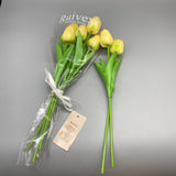 Ruivexi Artificial  Flowers - 33cm Realistic Plastic Faux Tulips, Home Decor, 10-Pack, Lifelike Flower Arrangements for Weddings, Parties, and Home Decoration