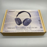Szozzo Audio Headphones - Over-Ear Style, Blue Color, 10m Transmission Distance, 10-Hour Battery Life, Fast 2-Hour Charging