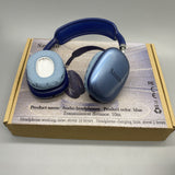 Szozzo Audio Headphones - Over-Ear Style, Blue Color, 10m Transmission Distance, 10-Hour Battery Life, Fast 2-Hour Charging