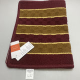 GSTATF Automobile Floor Mats - Durable Polyester, Red and Yellow Pattern, 55x37cm, Non-Slip, All-Weather Protection