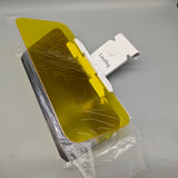 LucaSng Automobile windshield sunshades – 32×13.5cm, Yellow Acrylic Lens, Anti-Glare & UV Protection, Universal Fit with Adjustable Hook (18.5cm)