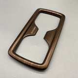 WOYONFIT Automotive interior paneling, Wood Grain ABS Rear Cup Holder Trim, 8.27×4.33×0.59 inches, 1 Piece/Set, Compatible with Most Vehicles
