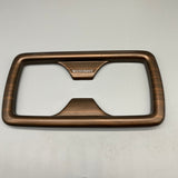 WOYONFIT Automotive interior paneling, Wood Grain ABS Rear Cup Holder Trim, 8.27×4.33×0.59 inches, 1 Piece/Set, Compatible with Most Vehicles