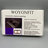 WOYONFIT Automotive interior paneling, Wood Grain ABS Rear Cup Holder Trim, 8.27×4.33×0.59 inches, 1 Piece/Set, Compatible with Most Vehicles
