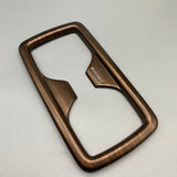 WOYONFIT Automotive interior paneling, Wood Grain ABS Rear Cup Holder Trim, 8.27×4.33×0.59 inches, 1 Piece/Set, Compatible with Most Vehicles