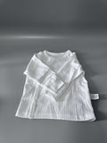 Gavol Baby Tops, Long Sleeve Cotton Shirt for Infants, White, 3-6 Months