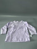 Rutoe Baby Tops, Cotton Loose Fit, 3-6 Months, Purple with Chest Side Buttons, Comfortable Infant Shirt