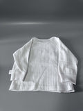 Gavol Baby Tops, Long Sleeve Cotton Shirt for Infants, White, 3-6 Months