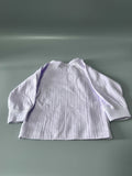 Rutoe Baby Tops, Cotton Loose Fit, 3-6 Months, Purple with Chest Side Buttons, Comfortable Infant Shirt