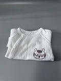 Gavol Baby Tops, Long Sleeve Cotton Shirt for Infants, White, 3-6 Months