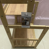 kalrin Bamboo Furniture, 2-Tier Bookshelf, Eco-Friendly Bamboo, 11.08x9x18.9 inches