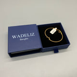 WADELIZ Bangles, Four-Leaf Clover Design, Minimalist and Versatile, Perfect for Everyday Wear