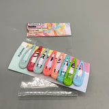 Riyhown Barrettes - Set of 8 Multicolor Alloy Hair Clips for Universal Use