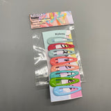 Riyhown Barrettes - Set of 8 Multicolor Alloy Hair Clips for Universal Use