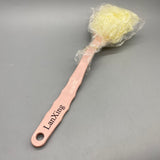 LanXing Bath brushes, Nylon Bristles & Loofah, Non-Electric Back Scrubber for All Ages, Hanging Hole Design