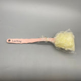 LanXing Bath brushes, Nylon Bristles & Loofah, Non-Electric Back Scrubber for All Ages, Hanging Hole Design