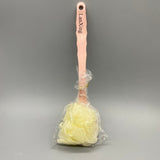 LanXing Bath brushes, Nylon Bristles & Loofah, Non-Electric Back Scrubber for All Ages, Hanging Hole Design