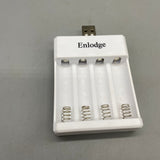 Enlodge Batteries and battery chargers, Compatible with AA/AAA Batteries, Input: DC 5V 1A/2A