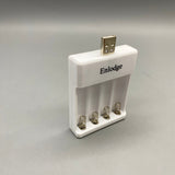Enlodge Batteries and battery chargers, Compatible with AA/AAA Batteries, Input: DC 5V 1A/2A