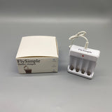 FlySimple Battery Charger for AA/AAA Rechargeable Batteries, DC5V2A Input, DC12V-0.25A Output, 3-5 Hours Charging Time, Compact 6.5×2×8 cm
