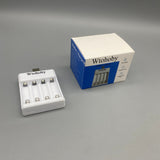 Wtohoby Battery Chargers, DC5V2A Input, DC12V Output, AA/AAA Rechargeable Batteries, 3-5 Hour Charge Time, 6.5×2×8cm, White