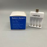OSEPOH Battery Chargers, Fast Charging, 3-5 Hours, DC5V2A Input, Constant Voltage Output, 6.5×2×8cm