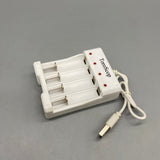 ToroScop Battery Charger,AA/AAA Rechargeable Batteries, DC5V Input, DC12V Output, 3-5 Hour Charging Time, Compact Design