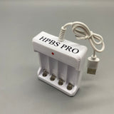 HPBS PRO Battery Chargers, 3-5 Hours Fast Charging, DC5V2A Input, AA/AAA Rechargeable Battery Compatible, Compact 6.5×2×8cm