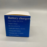 Wtohoby Battery Chargers, DC5V2A Input, DC12V Output, AA/AAA Rechargeable Batteries, 3-5 Hour Charge Time, 6.5×2×8cm, White