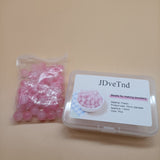 JDveTnd Beads for Making Jewelry, Pink Plastic Beads, 10mm Diameter, 1.5mm Aperture, Perfect for DIY Projects and Jewelry Making（50pcs）