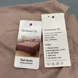 Newhome XL Bed Sheets, Polyester Fiber, Deep Purple Color, 120×200cm, Soft and Durable