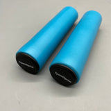 SpeedSprint Bicycle Handle Bars, 12.5×3cm Blue Silicone+PVC, Waterproof & Non-Slip, Soft Shock Absorption, Fits 17-22.2mm Diameter