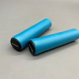 SpeedSprint Bicycle Handle Bars, 12.5×3cm Blue Silicone+PVC, Waterproof & Non-Slip, Soft Shock Absorption, Fits 17-22.2mm Diameter