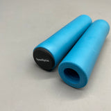 SpeedSprint Bicycle Handle Bars, 12.5×3cm Blue Silicone+PVC, Waterproof & Non-Slip, Soft Shock Absorption, Fits 17-22.2mm Diameter