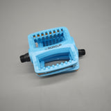 ROROUP Bicycle Pedals – Lightweight 400g, Non-Slip Surface, Durable Plastic Body, 9/16" Thread, Blue, 2-Pack