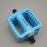 ROROUP Bicycle Pedals – Lightweight 400g, Non-Slip Surface, Durable Plastic Body, 9/16" Thread, Blue, 2-Pack