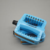 ROROUP Bicycle Pedals – Lightweight 400g, Non-Slip Surface, Durable Plastic Body, 9/16" Thread, Blue, 2-Pack
