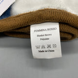 FEMMINA ROSSO Blanket Throws, 100x150cm Polyester Soft Throw Blanket, Multicolor Cozy and Lightweight for Couch, Bed, and Living Room