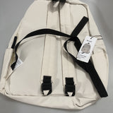 Bevgie Book Bags - White, Polyester, 14-inch, Durable and Stylish for School and Travel