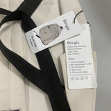 Bevgie Book Bags - White, Polyester, 14-inch, Durable and Stylish for School and Travel